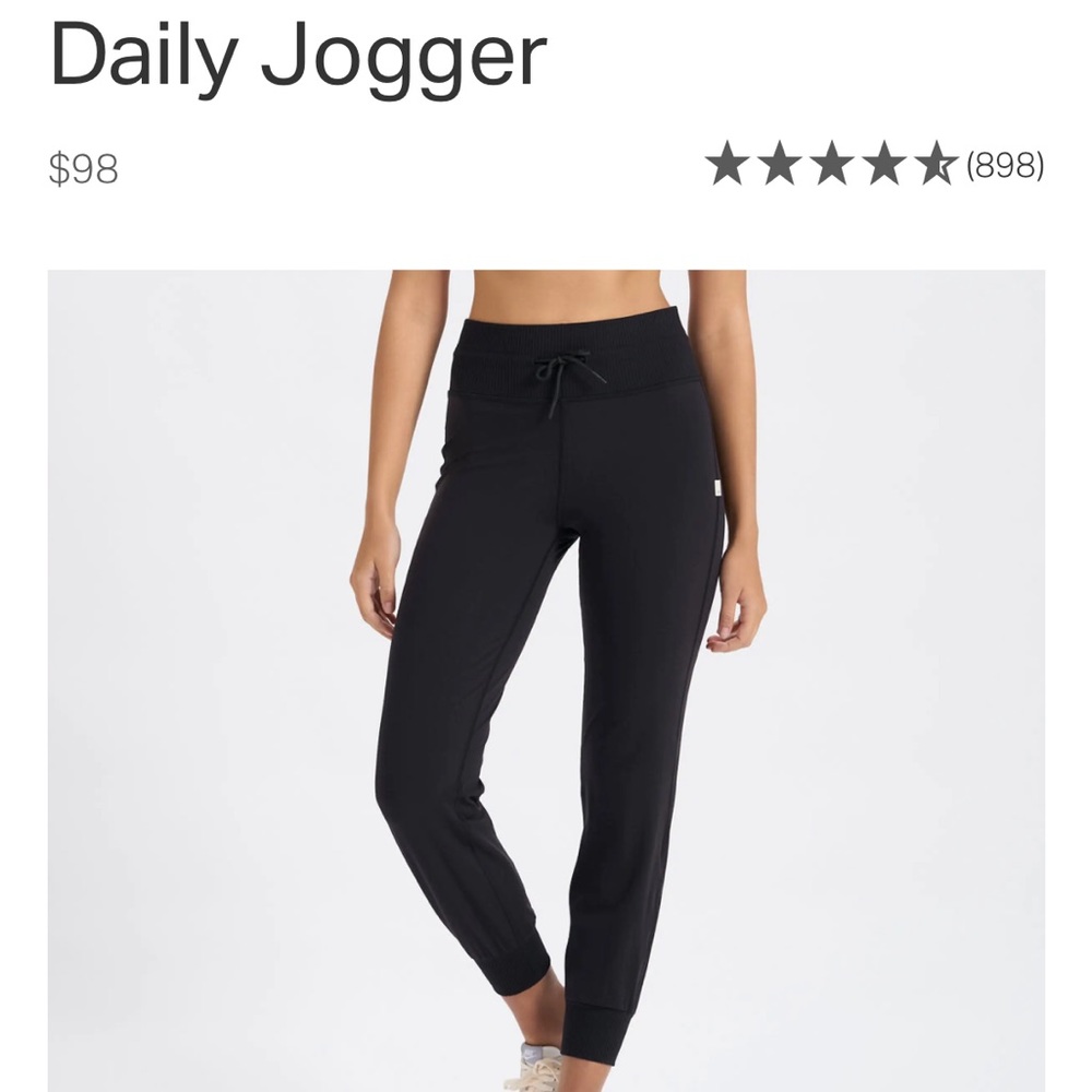 Vuori Daily Jogger Small in Oxblood (dark eggplant) size small